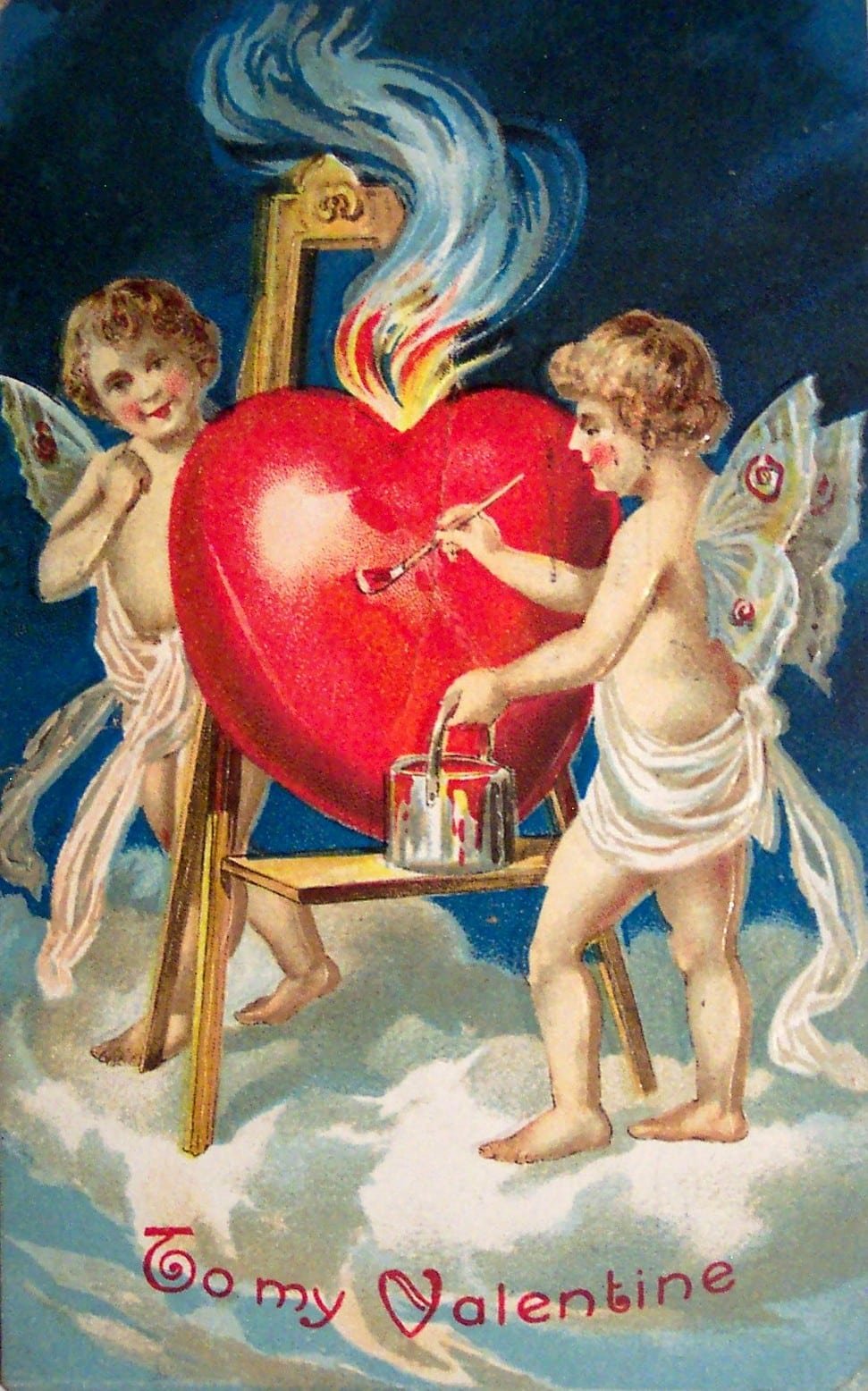 Scan of a Valentine greeting card.
